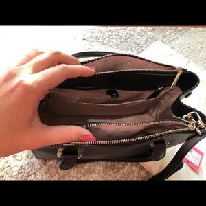 Kate Spade, Sydney small double zip satchel, black